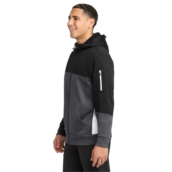 Sport-Tek Tech Fleece Colorblock Full-Zip Hooded Jacket.... from ASI 84863 SanMar