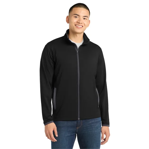 Sport-Tek Sport-Wick Stretch Contrast Full-Zip Jacket.... from ASI 84863 SanMar