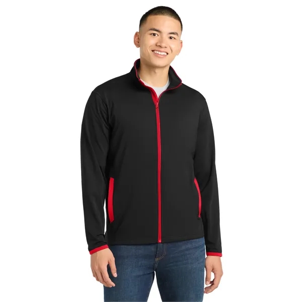 Sport-Tek Sport-Wick Stretch Contrast Full-Zip Jacket.... from ASI 84863 SanMar