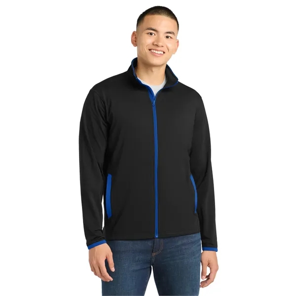 Sport-Tek Sport-Wick Stretch Contrast Full-Zip Jacket.... from ASI 84863 SanMar