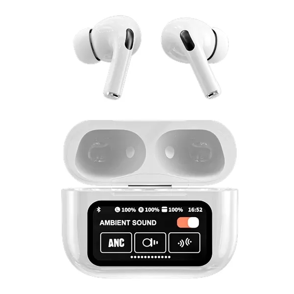 Touch screen Bluetooth 5.4 wireless earbud ANC plus 1 color silkscreen... from ASI 37218 Athena Promo (tm)