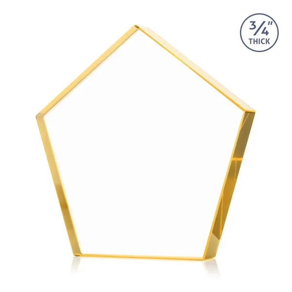 Item #AWARD DSV254-D Belmar Pentagon VividPrint™ Award - Gold