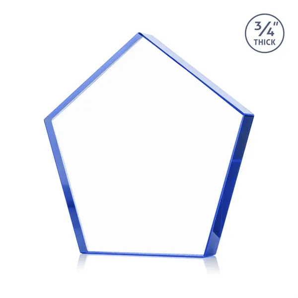 Item #AWARD DSS254-L Belmar Pentagon Award - Blue