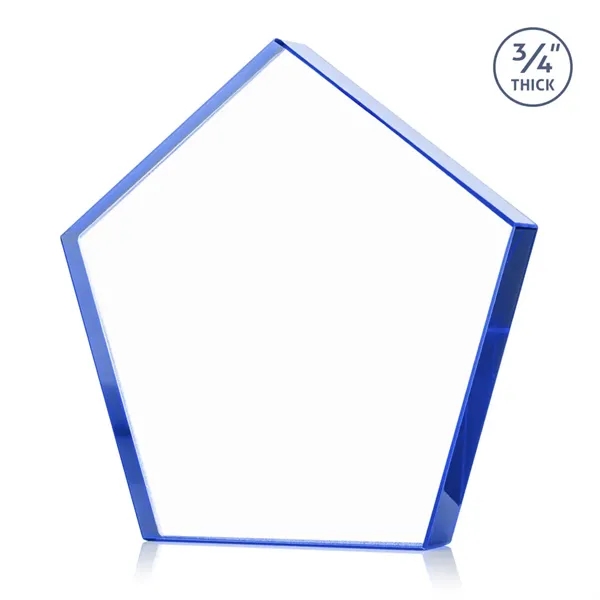 Item #AWARD DSS254-L Belmar Pentagon Award - Blue
