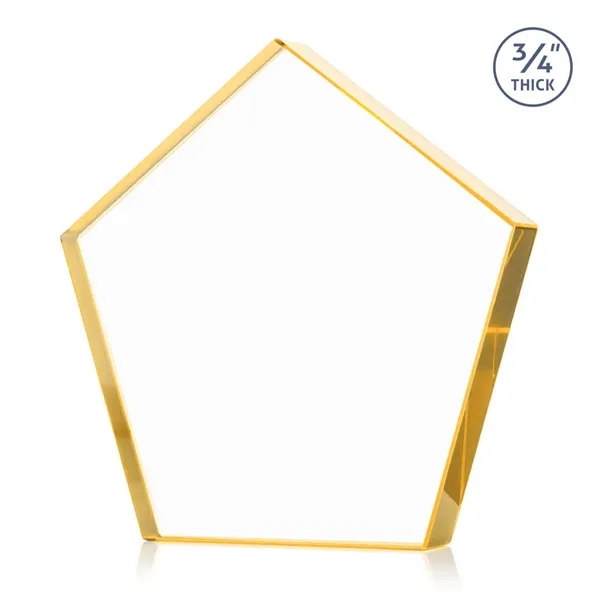 Item #AWARD DSS254-D Belmar Pentagon Award - Gold