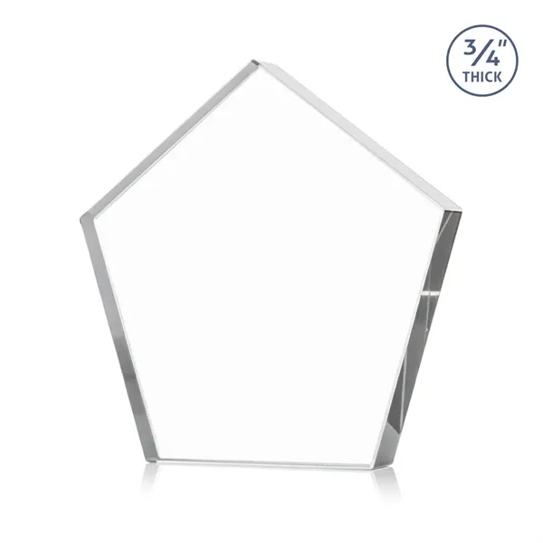 The Belmar Pentagon Award is a freestanding, 3/4" inch thick Starfire... from ASI 84592 St Regis Group / St Regis