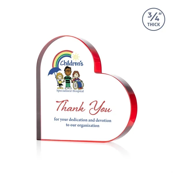 Davina Heart VividPrint™ Award - Red... from ASI 84592 St Regis Group / St Regis