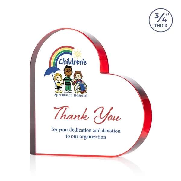 Davina Heart VividPrint™ Award - Red... from ASI 84592 St Regis Group / St Regis