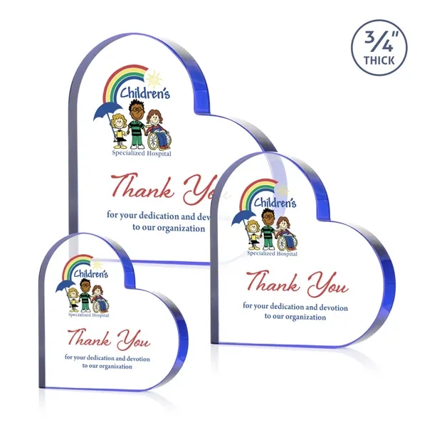 Davina Heart VividPrint™ Award - Blue... from ASI 84592 St Regis Group / St Regis