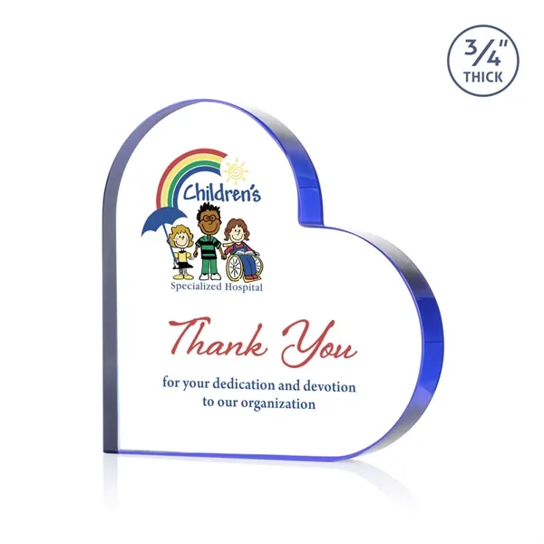 Davina Heart VividPrint™ Award - Blue... from ASI 84592 St Regis Group / St Regis