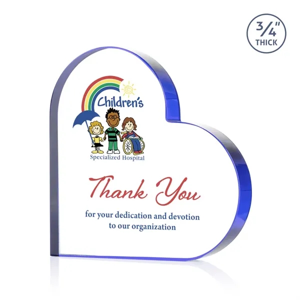 Davina Heart VividPrint™ Award - Blue... from ASI 84592 St Regis Group / St Regis