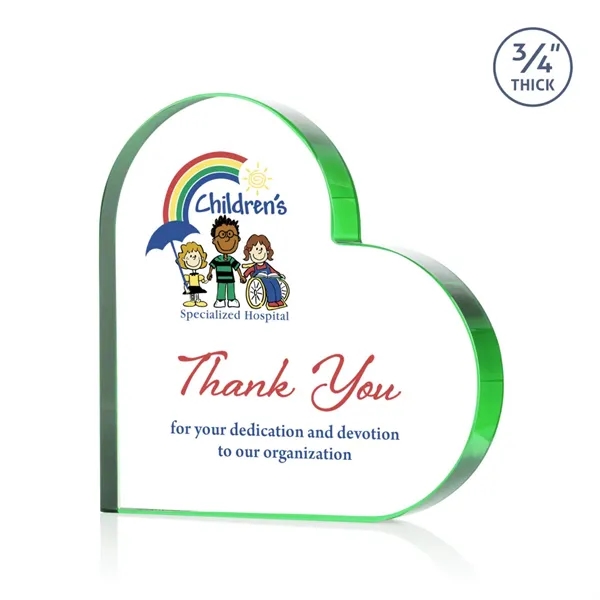 Davina Heart VividPrint™ Award - Green... from ASI 84592 St Regis Group / St Regis