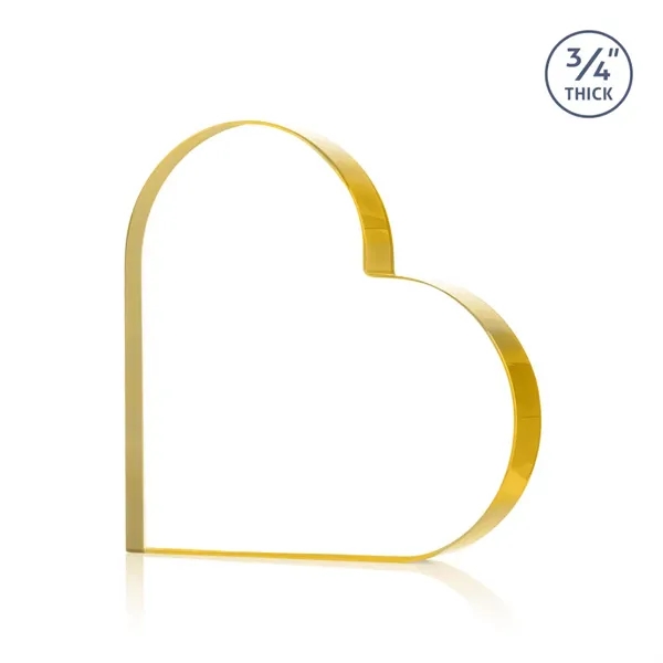 Davina Heart VividPrint™ Award - Gold... from ASI 84592 St Regis Group / St Regis