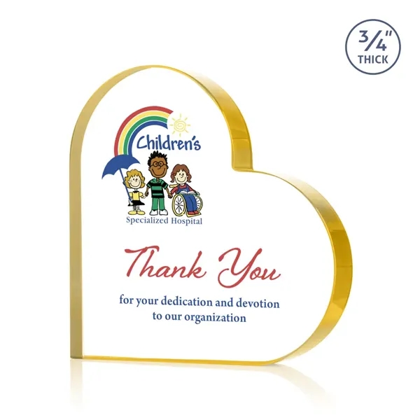 Davina Heart VividPrint™ Award - Gold... from ASI 84592 St Regis Group / St Regis