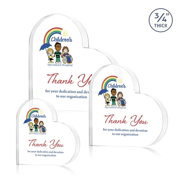 Davina Heart VividPrint™ Award - Clear... from ASI 84592 St Regis Group / St Regis