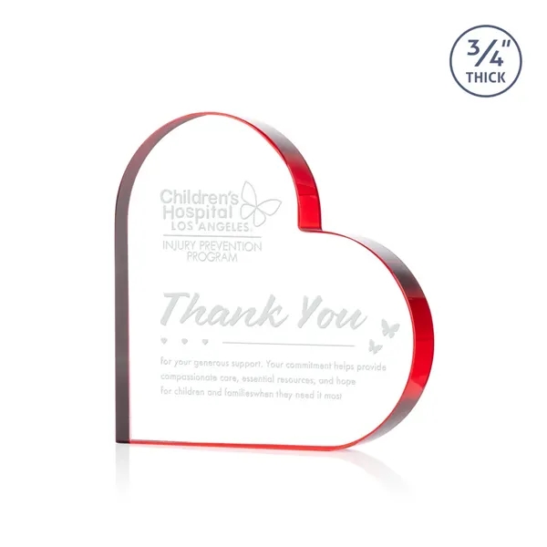 The Davina Heart Award is a freestanding, Starfire crystal award featuring... from ASI 84592 St Regis Group / St Regis