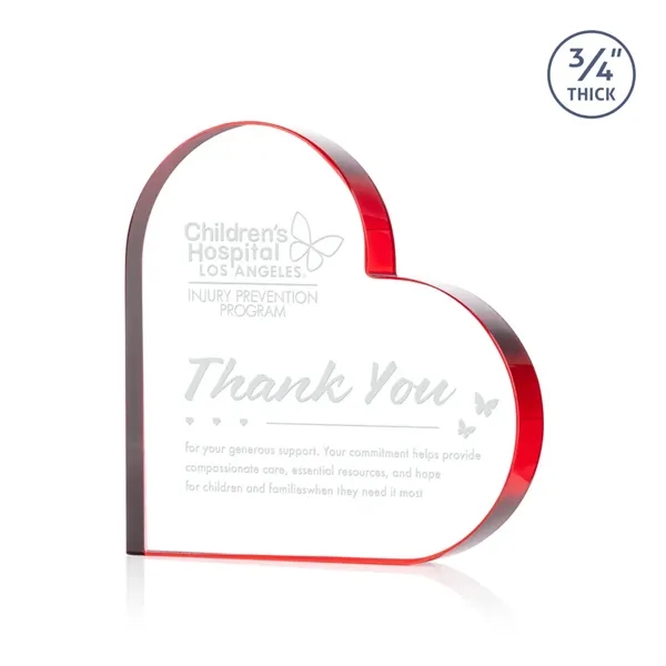 The Davina Heart Award is a freestanding, Starfire crystal award featuring... from ASI 84592 St Regis Group / St Regis