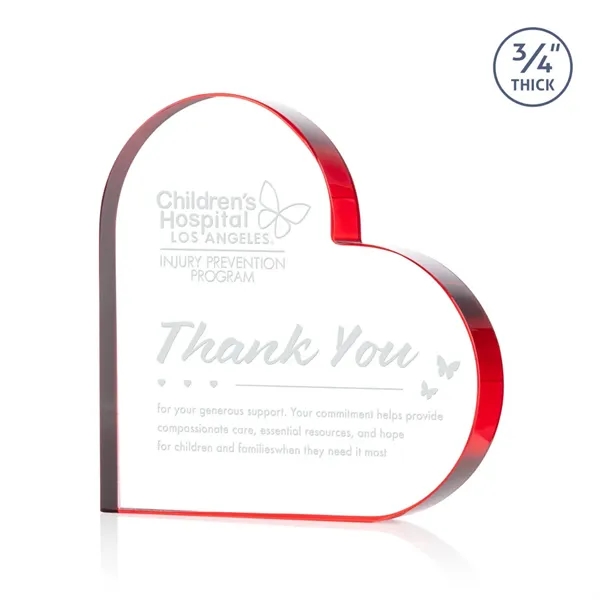 The Davina Heart Award is a freestanding, Starfire crystal award featuring... from ASI 84592 St Regis Group / St Regis