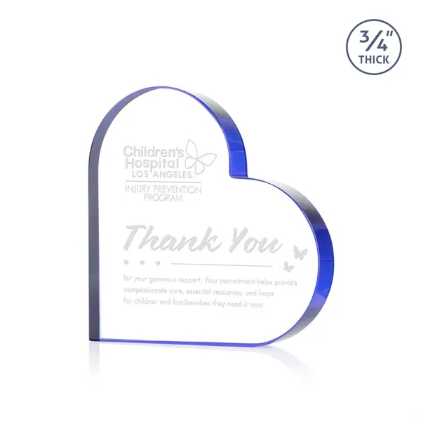 The Davina Heart Award is a freestanding, Starfire crystal award featuring... from ASI 84592 St Regis Group / St Regis