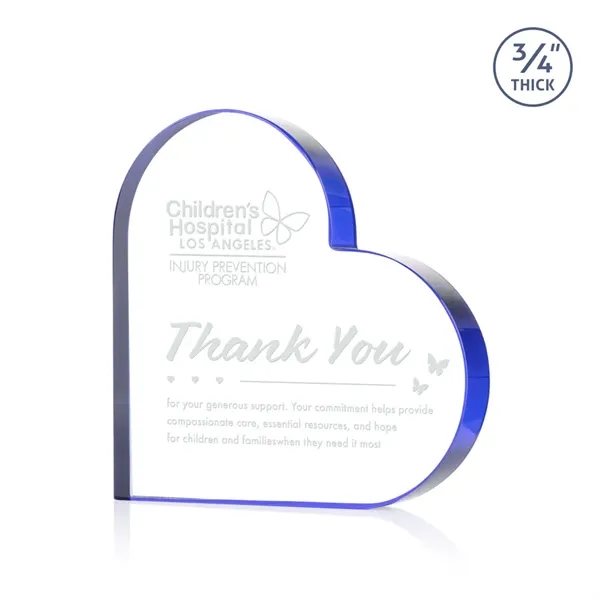 The Davina Heart Award is a freestanding, Starfire crystal award featuring... from ASI 84592 St Regis Group / St Regis