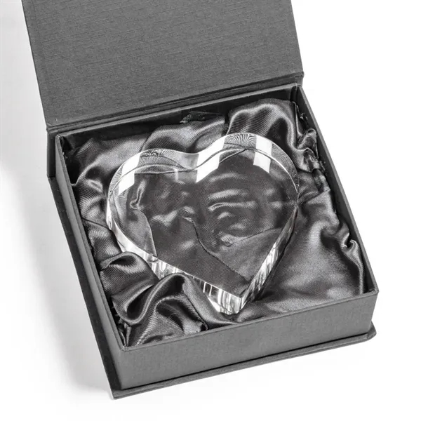 The Davina Heart Award is a freestanding, thick Starfire crystal award... from ASI 84592 St Regis Group / St Regis
