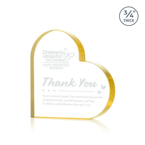 The Davina Heart Award is a freestanding, Starfire crystal award featuring... from ASI 84592 St Regis Group / St Regis