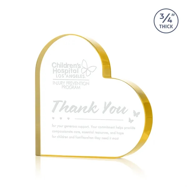 The Davina Heart Award is a freestanding, Starfire crystal award featuring... from ASI 84592 St Regis Group / St Regis