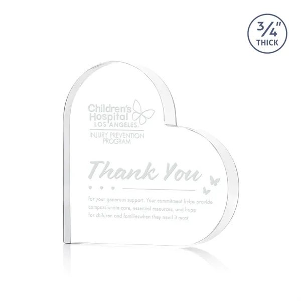 The Davina Heart Award is a freestanding, Starfire crystal award featuring... from ASI 84592 St Regis Group / St Regis