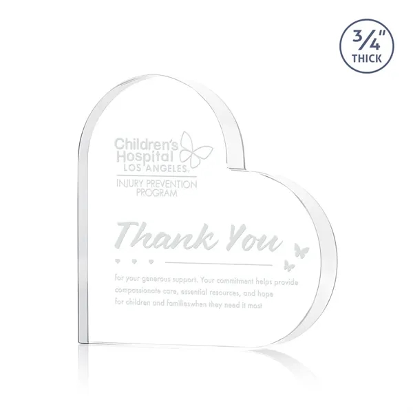 The Davina Heart Award is a freestanding, Starfire crystal award featuring... from ASI 84592 St Regis Group / St Regis