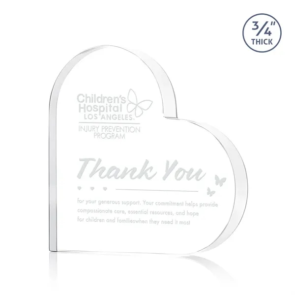 The Davina Heart Award is a freestanding, Starfire crystal award featuring... from ASI 84592 St Regis Group / St Regis