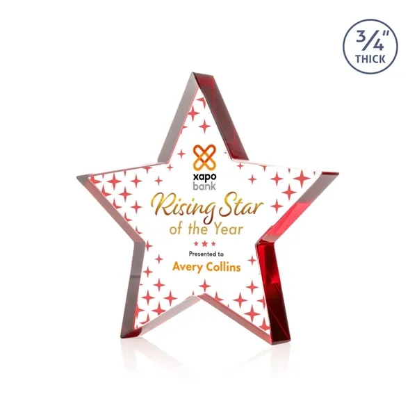 Esna Star VividPrint™ Award - Red... from ASI 84592 St Regis Group / St Regis