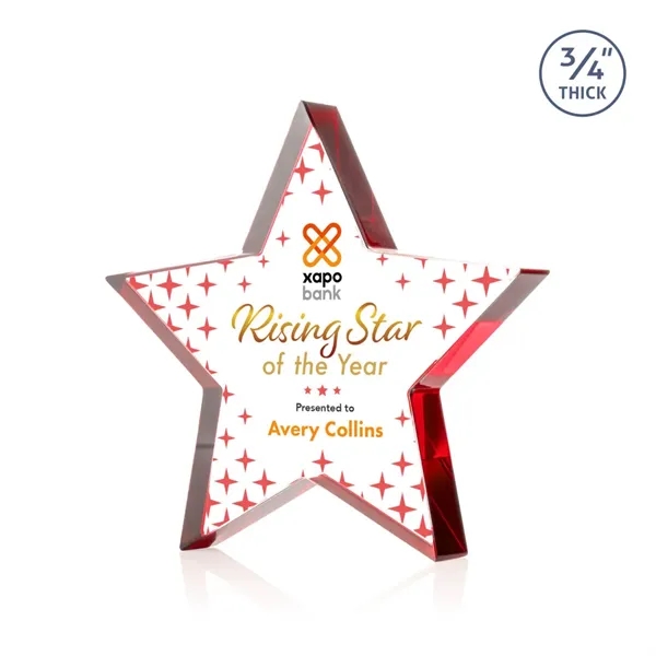 Esna Star VividPrint™ Award - Red... from ASI 84592 St Regis Group / St Regis
