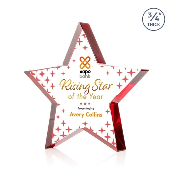 Esna Star VividPrint™ Award - Red... from ASI 84592 St Regis Group / St Regis