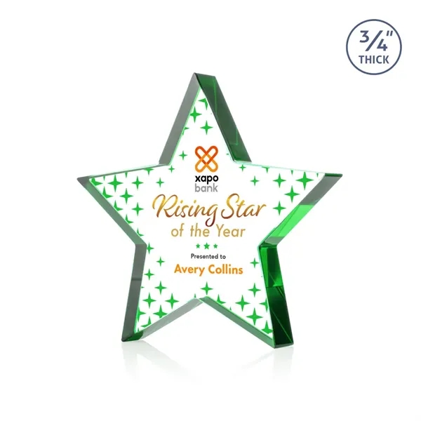 Esna Star VividPrint™ Award - Green... from ASI 84592 St Regis Group / St Regis
