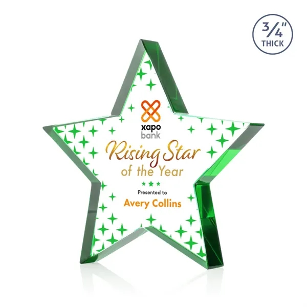Esna Star VividPrint™ Award - Green... from ASI 84592 St Regis Group / St Regis