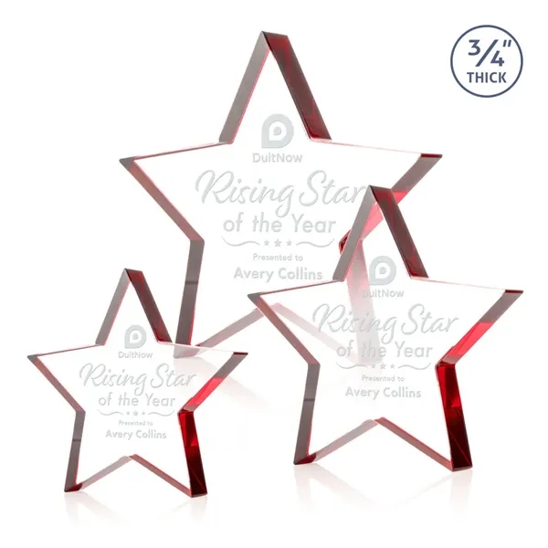 The Esna Star Award is a freestanding, 3/4" thick Starfire crystal... from ASI 84592 St Regis Group / St Regis