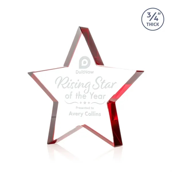 The Esna Star Award is a freestanding, 3/4" thick Starfire crystal... from ASI 84592 St Regis Group / St Regis