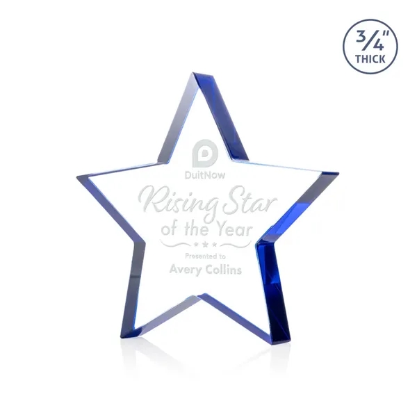The Esna Star Award is a freestanding, 3/4" thick Starfire crystal... from ASI 84592 St Regis Group / St Regis