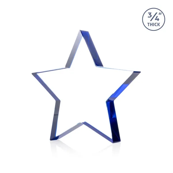 The Esna Star Award is a freestanding, 3/4" thick Starfire crystal... from ASI 84592 St Regis Group / St Regis