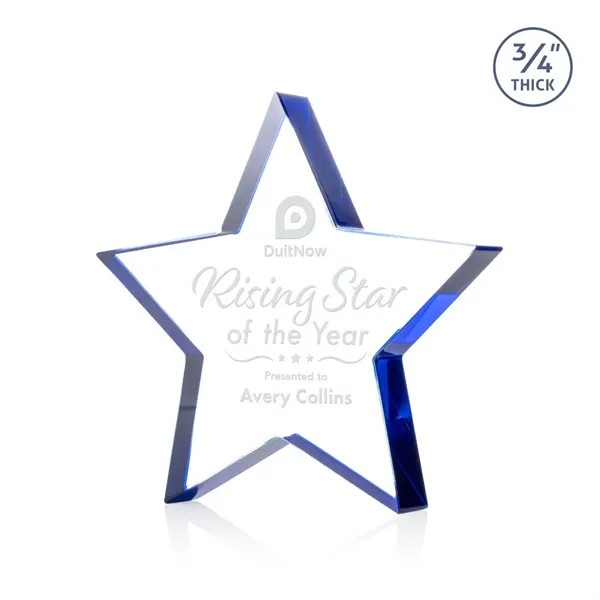 The Esna Star Award is a freestanding, 3/4" thick Starfire crystal... from ASI 84592 St Regis Group / St Regis