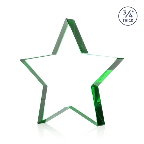 The Esna Star Award is a freestanding, 3/4" thick Starfire crystal... from ASI 84592 St Regis Group / St Regis