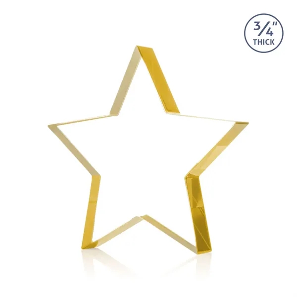 The Esna Star Award is a freestanding, 3/4" thick Starfire crystal... from ASI 84592 St Regis Group / St Regis
