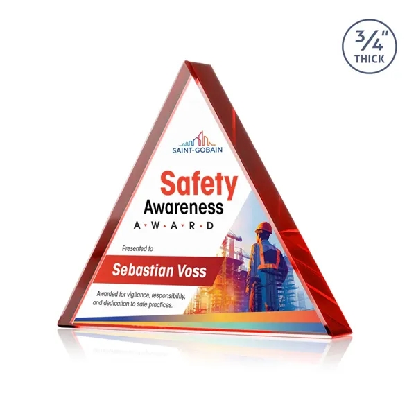 The Adler Triangle VividPrint™ Award is crafted from premium Starfire crystal,... from ASI 84592 St Regis Group / St Regis