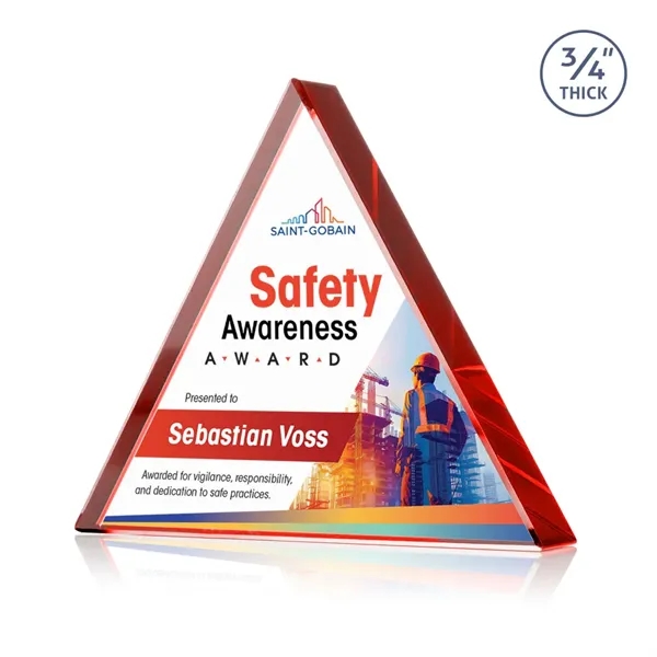The Adler Triangle VividPrint™ Award is crafted from premium Starfire crystal,... from ASI 84592 St Regis Group / St Regis