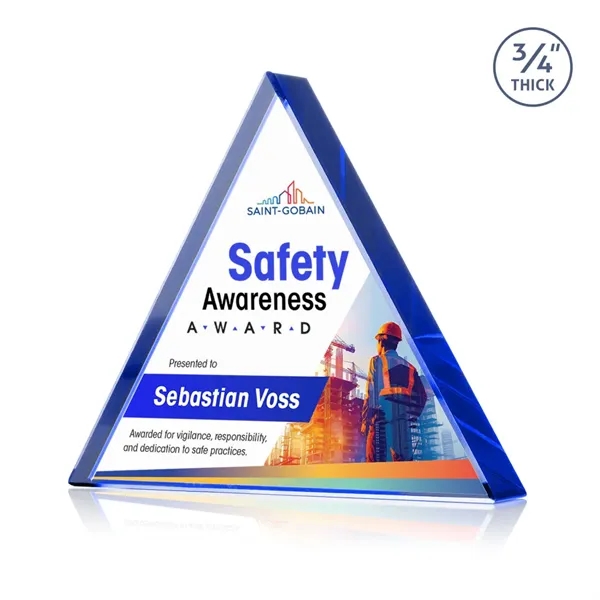 The Adler Triangle VividPrint™ Award is crafted from premium Starfire crystal,... from ASI 84592 St Regis Group / St Regis