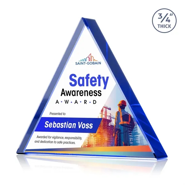 The Adler Triangle VividPrint™ Award is crafted from premium Starfire crystal,... from ASI 84592 St Regis Group / St Regis