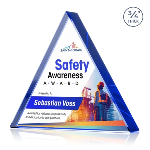 The Adler Triangle VividPrint™ Award is crafted from premium Starfire crystal,... from ASI 84592 St Regis Group / St Regis