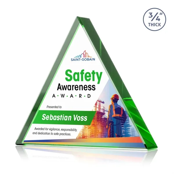 The Adler Triangle VividPrint™ Award is crafted from premium Starfire crystal,... from ASI 84592 St Regis Group / St Regis