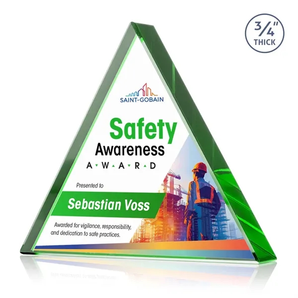 The Adler Triangle VividPrint™ Award is crafted from premium Starfire crystal,... from ASI 84592 St Regis Group / St Regis