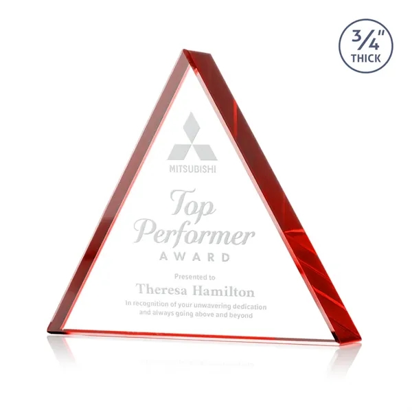 Item #AWARD DSS251-R Adler Triangle Award - Red
